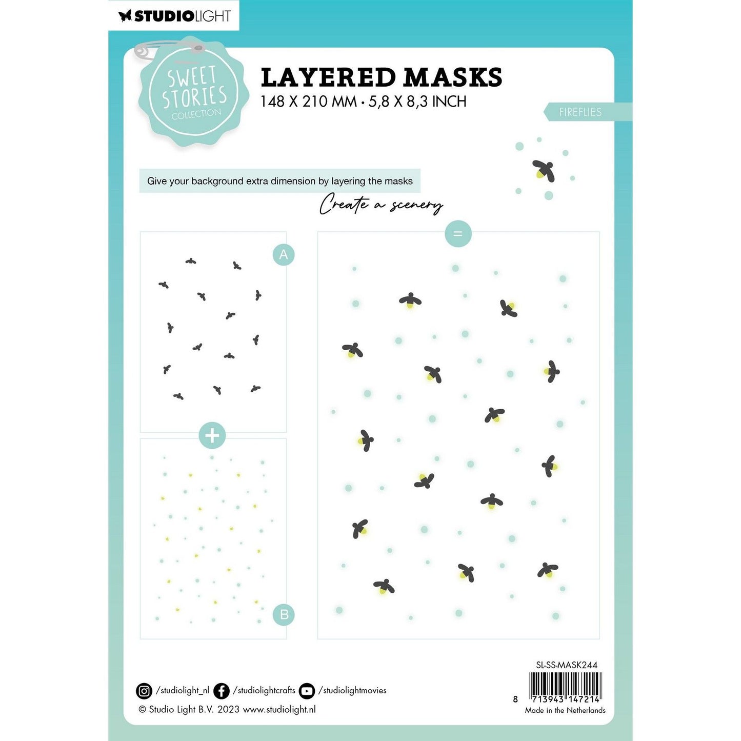 Studio light • sweet stories mask fireflies