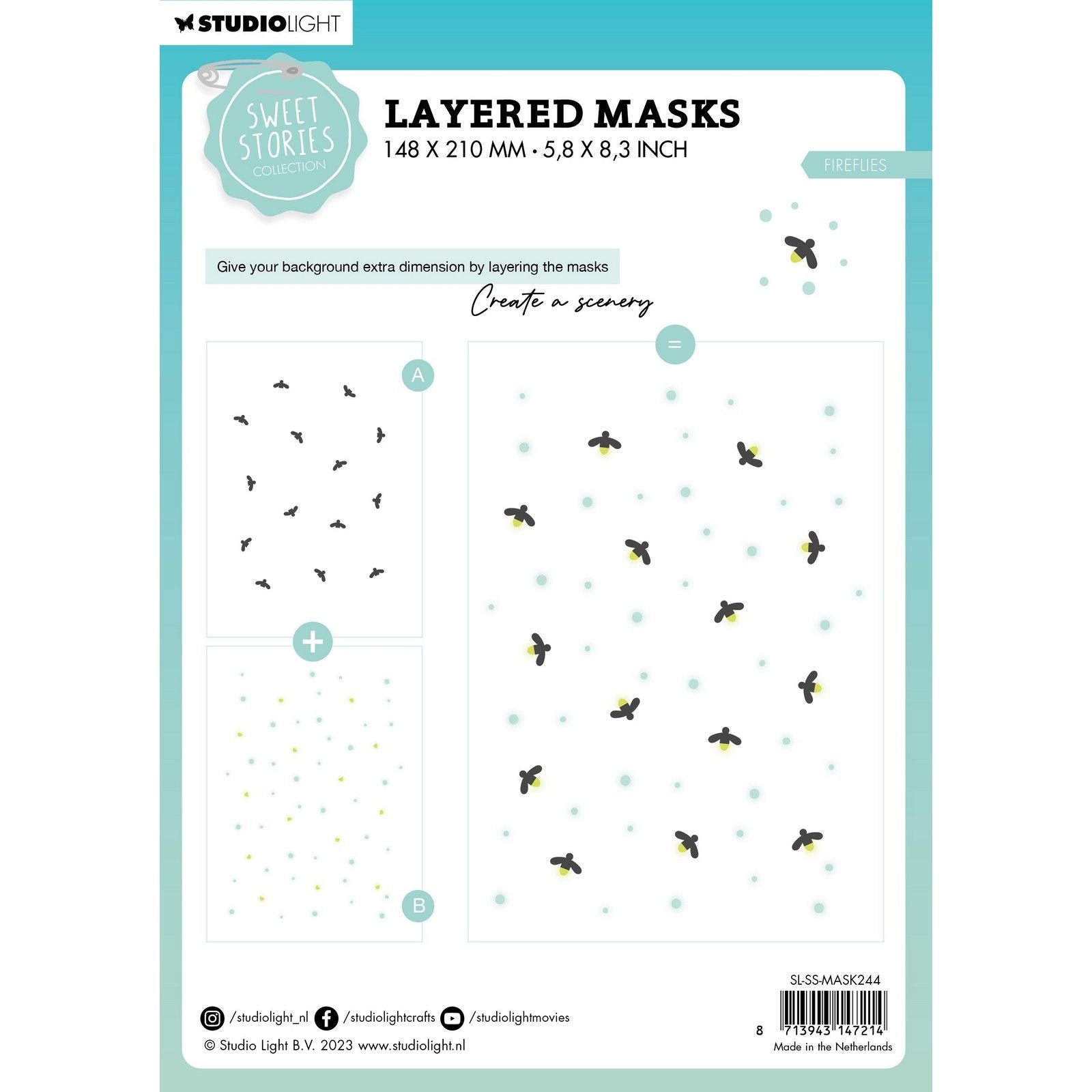 Studio light • sweet stories mask fireflies