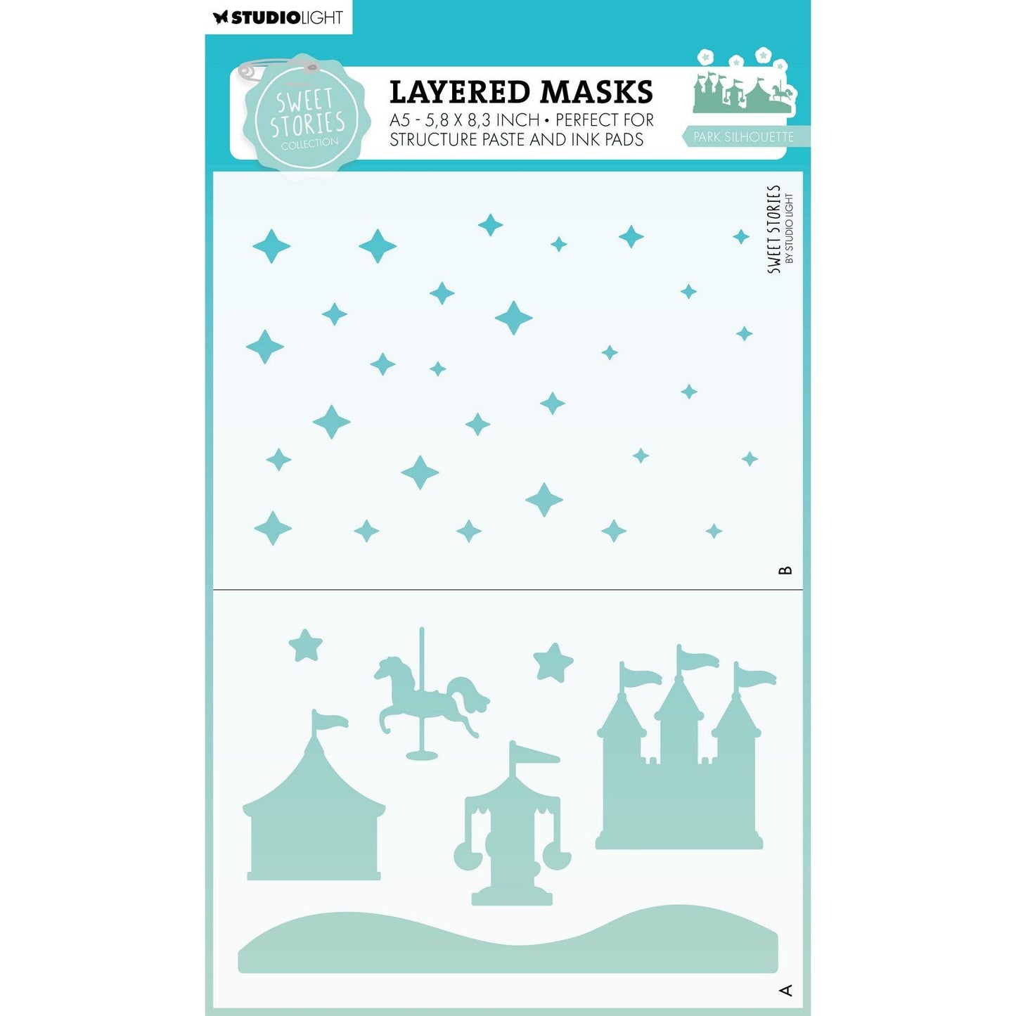 Studio light • sweet stories mask stencil park silhouette