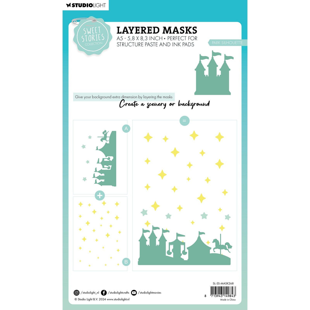 Studio light • sweet stories mask stencil park silhouette