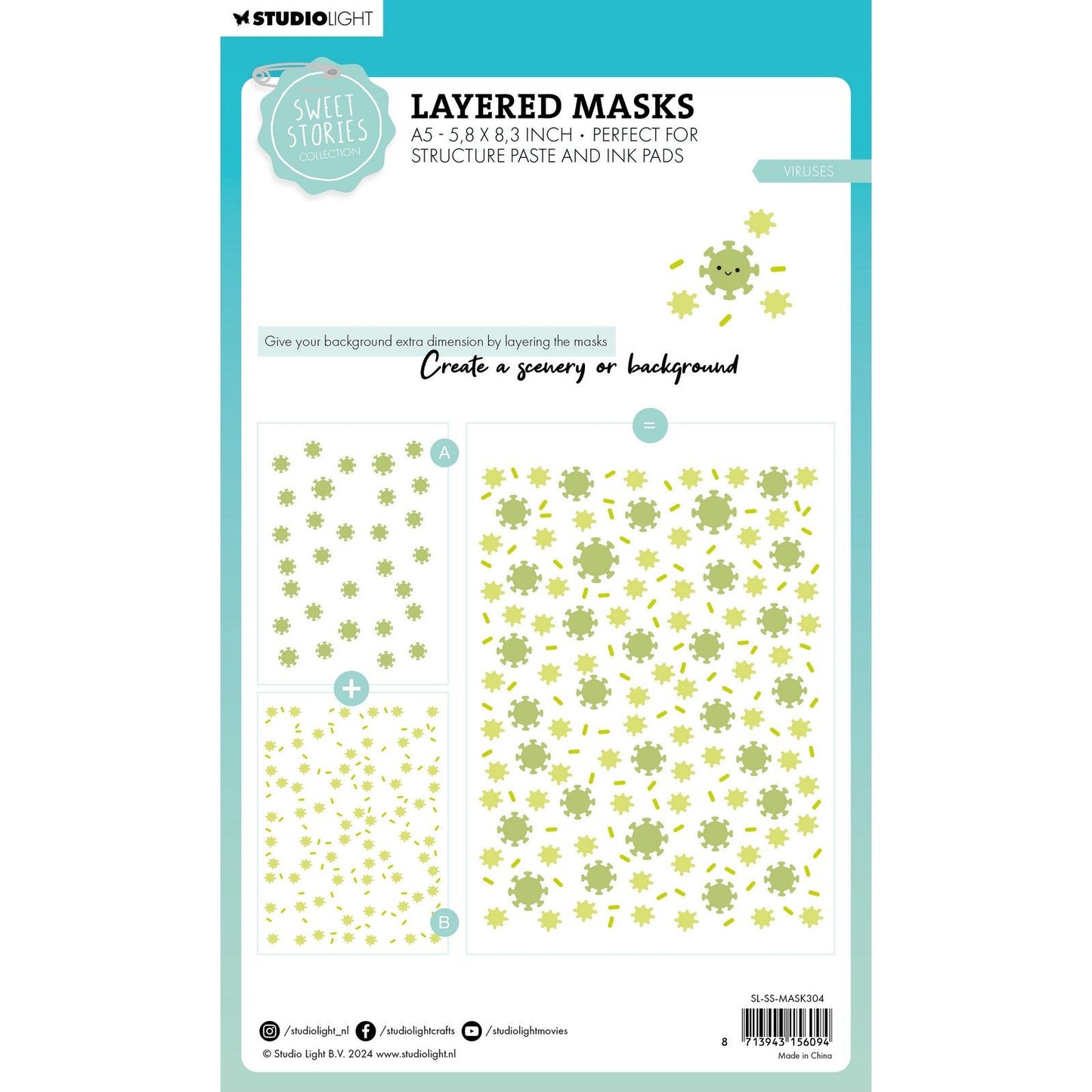 Studio light • sweet stories mask viruses