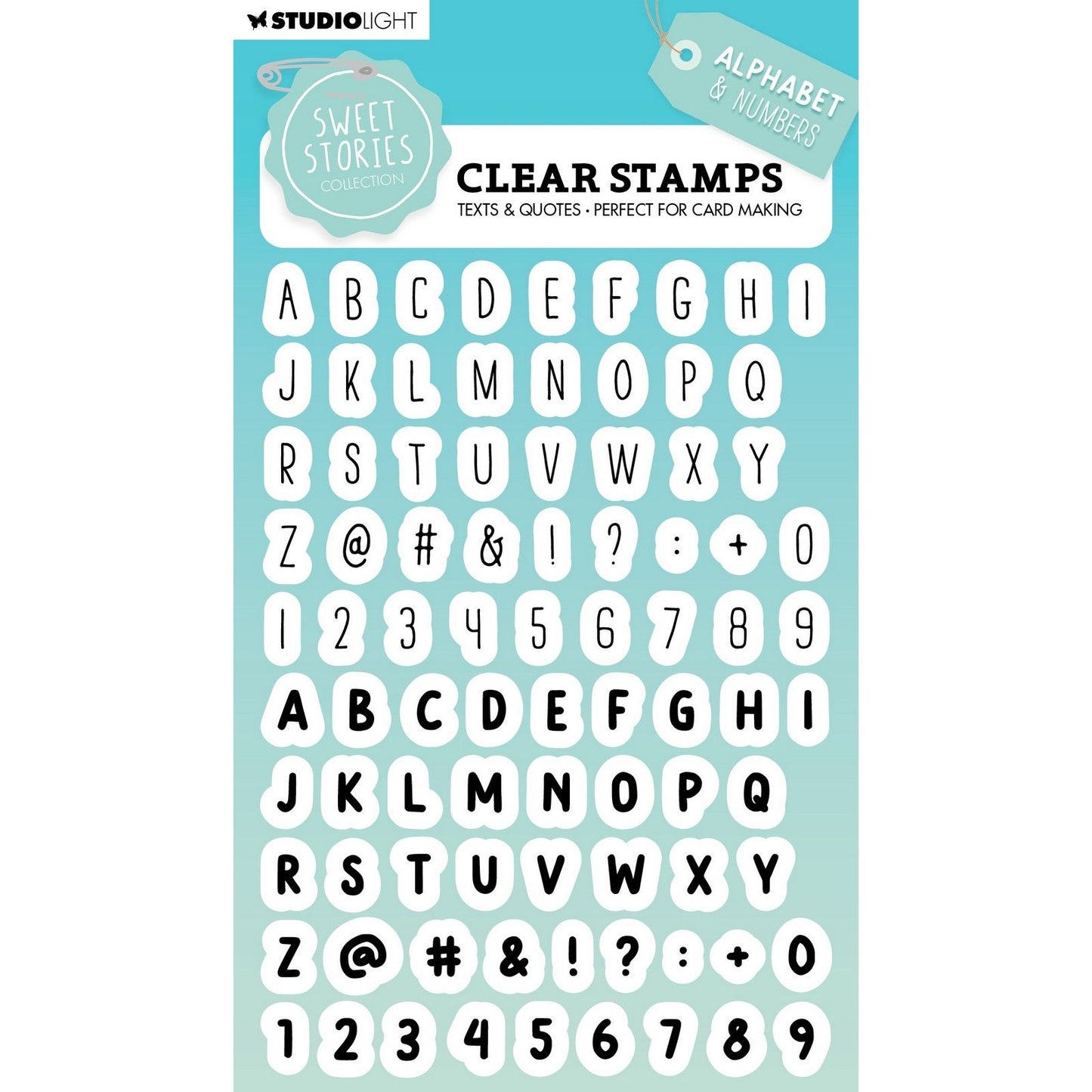 Studio light • sweet stories clear stamp alphabet