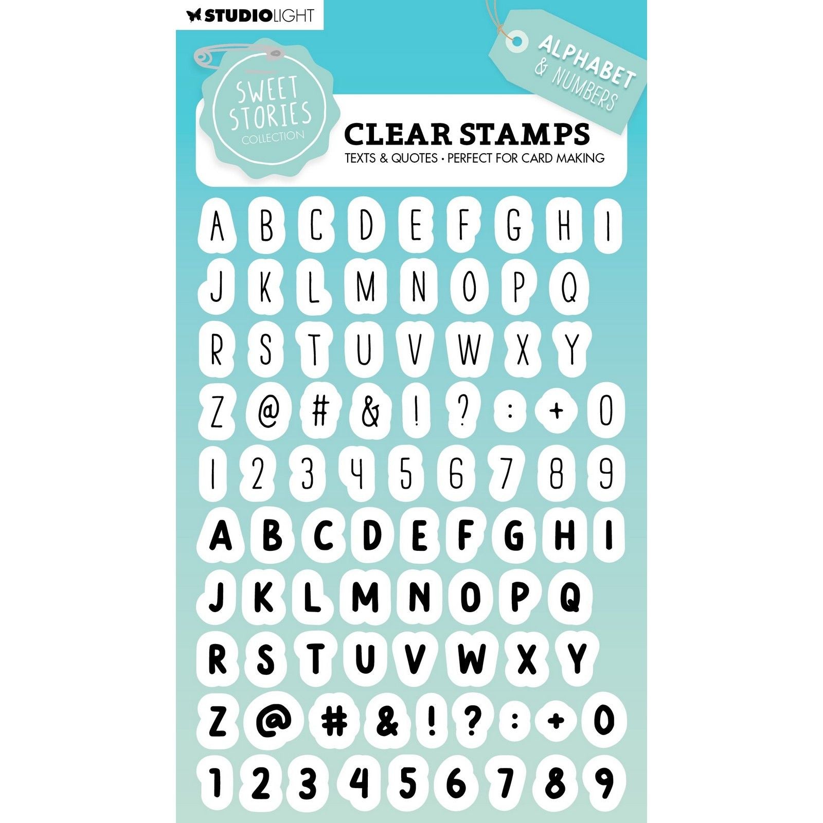 Studio light • sweet stories clear stamp alphabet