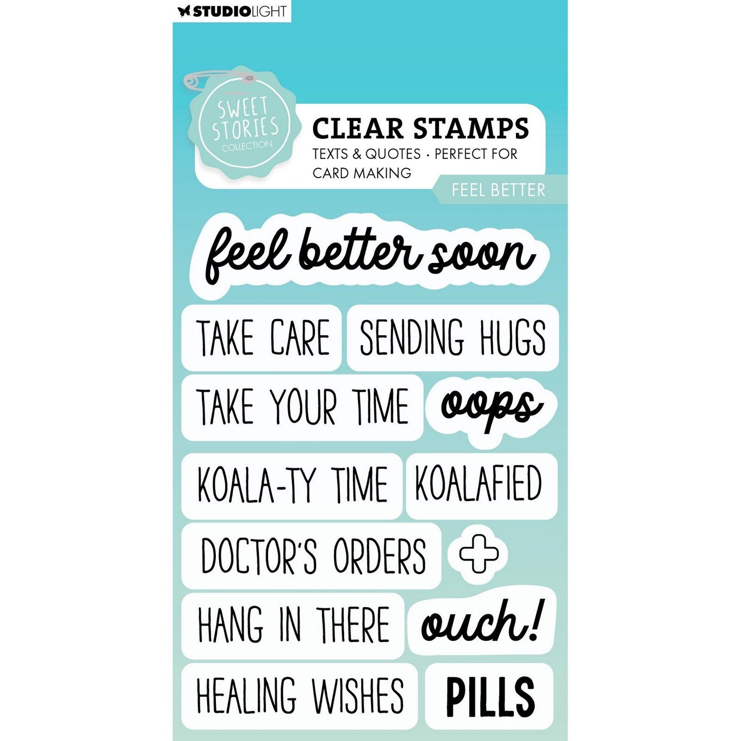 Studio light • sweet stories clear stamp feel better