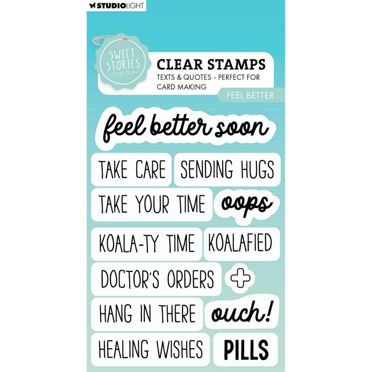 Studio light • sweet stories clear stamp feel better