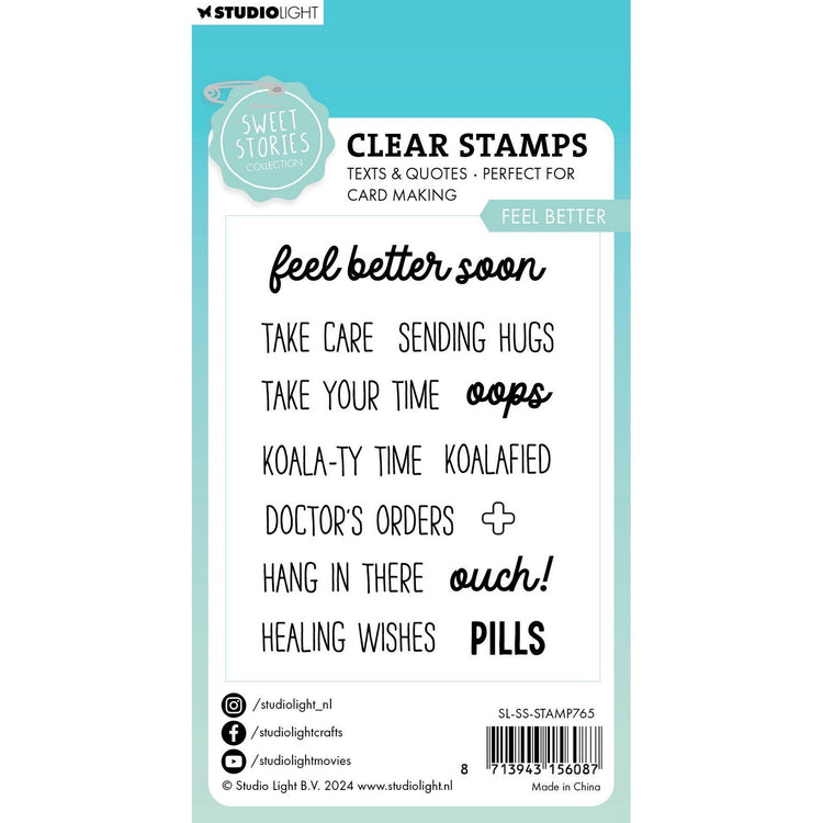 Studio light • sweet stories clear stamp feel better