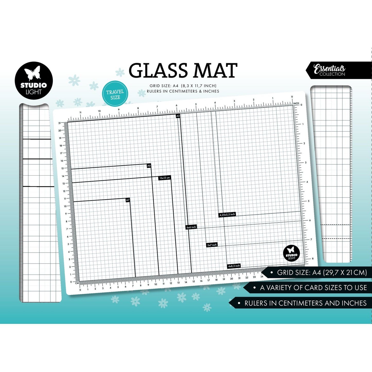 Studio light • essentials glass mat a4 non-magnetic