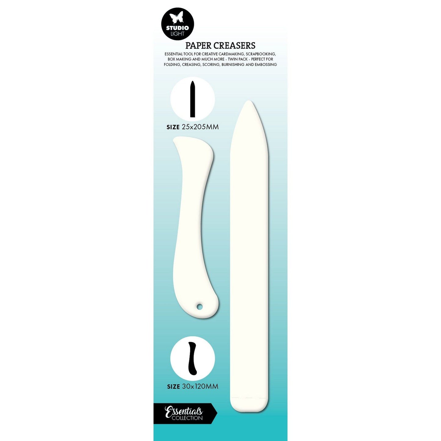 Studio light • essentials paper creaser straight curved