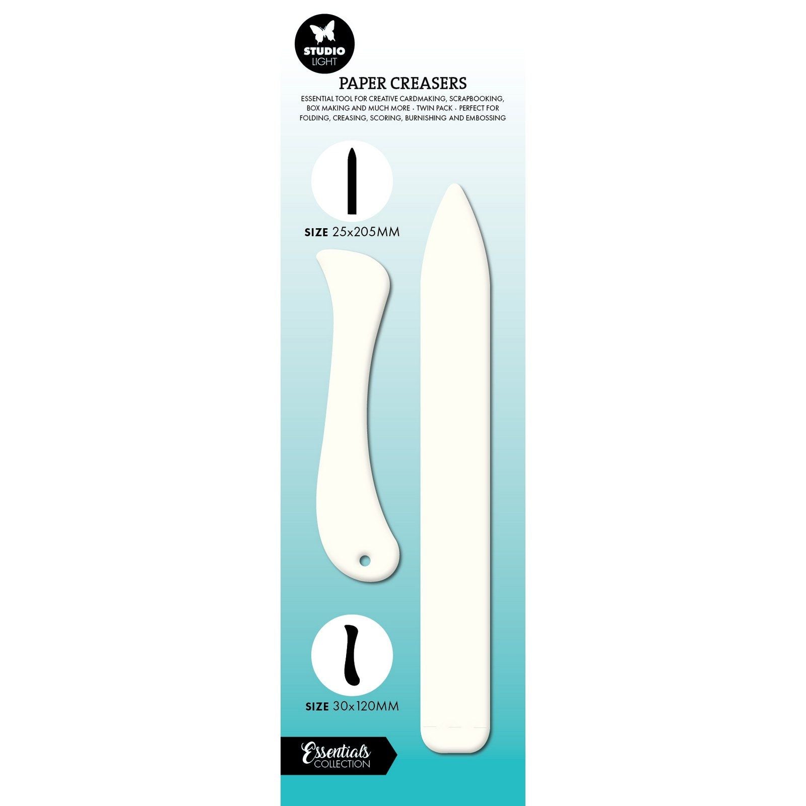 Studio light • essentials paper creaser straight curved