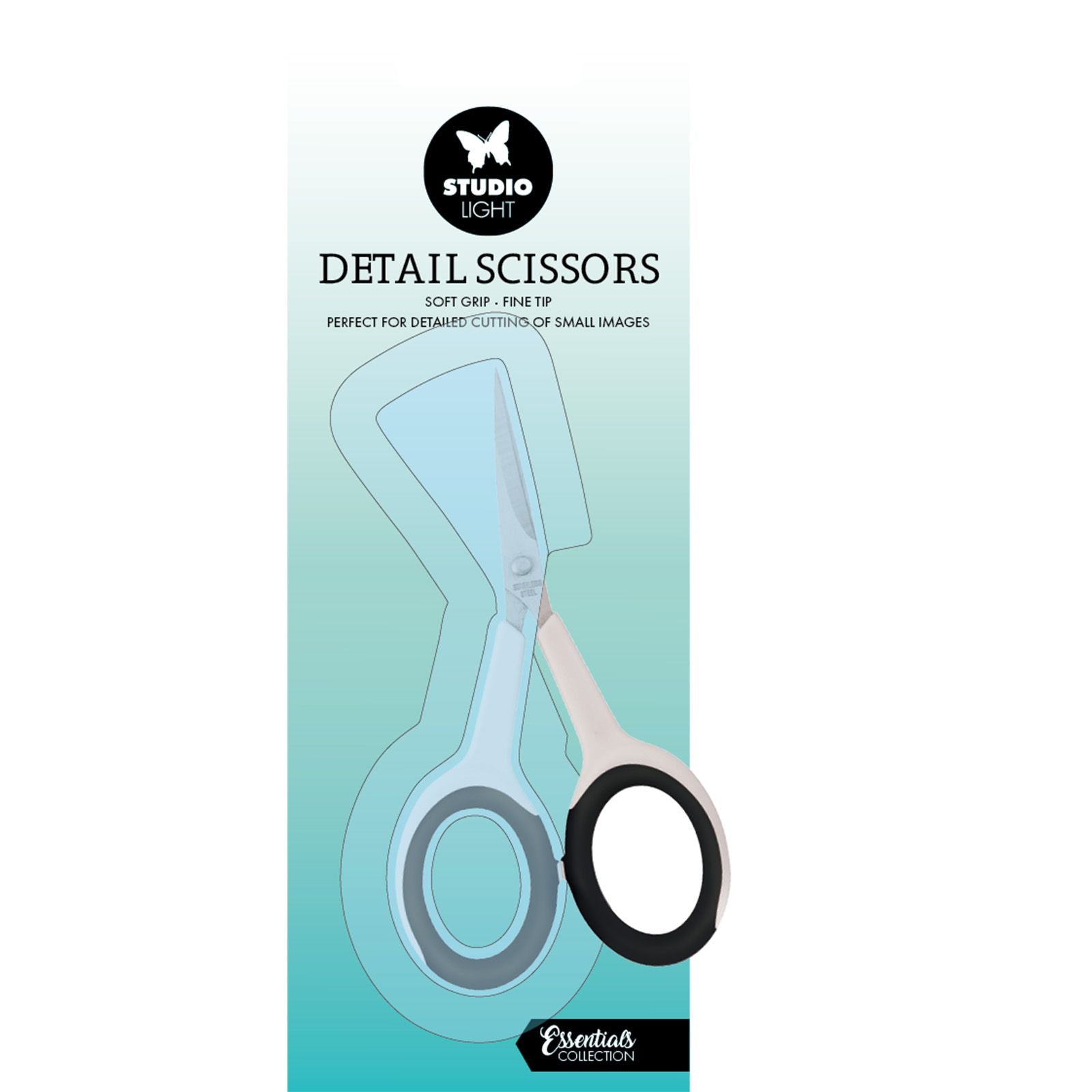 Studio light • essentials detail scissors soft grip fine tip