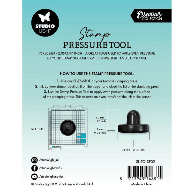 Studio light • stamp pressure tool black