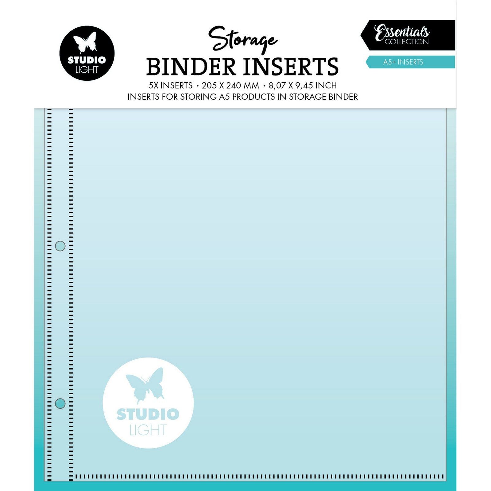 Studio light • essentials storage inserts a5 5pcs
