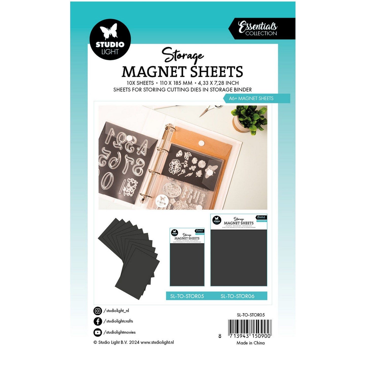Studio light • essentials storage magnet sheets a6 10pcs