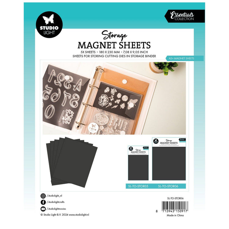 Studio light • essentials storage magnet sheets a5 5pcs