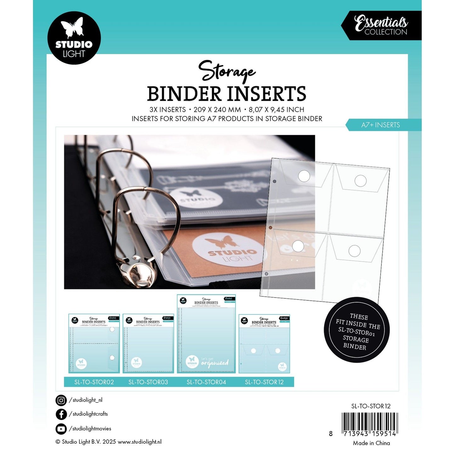 Studio light • essentials storage inserts for a7+ 3pcs