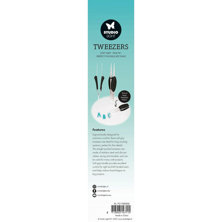Studio light • essentials tools tweezer soft grip fine tip