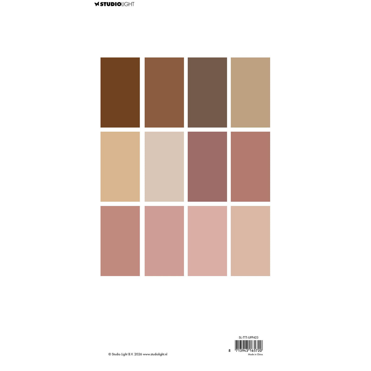 Studio light • teddy's tea time uni paper pad 12 colors