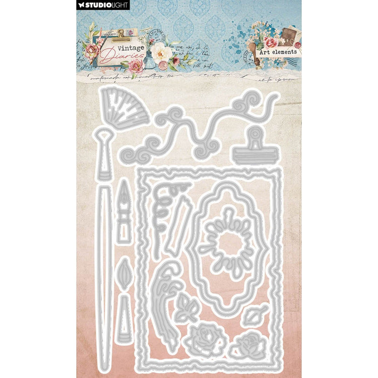 Studio light • vintage diaries cutting dies art elements