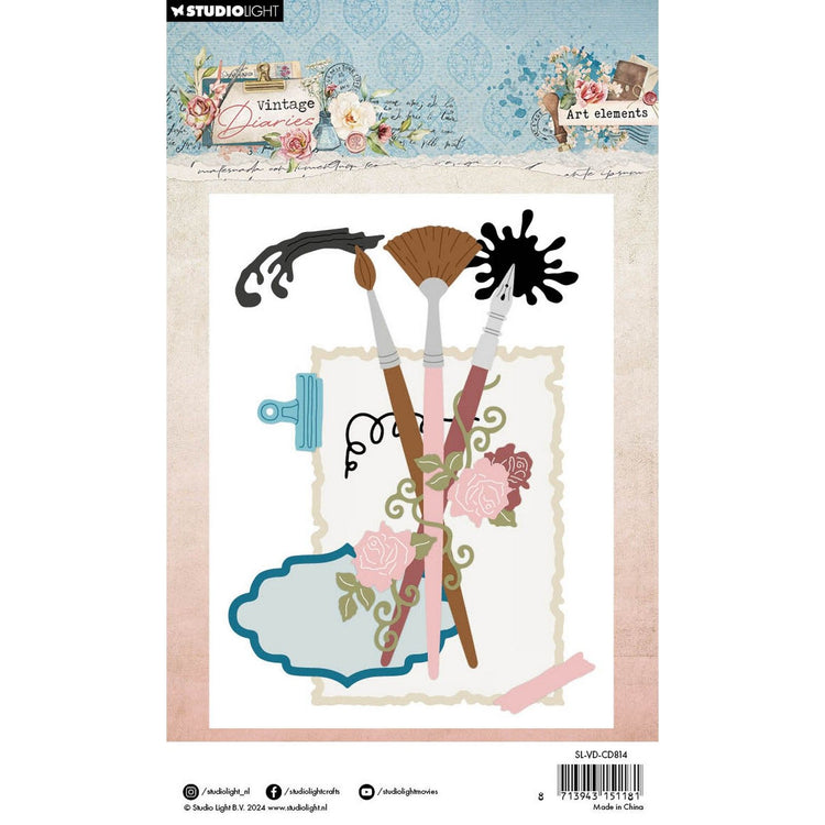 Studio light • vintage diaries cutting dies art elements