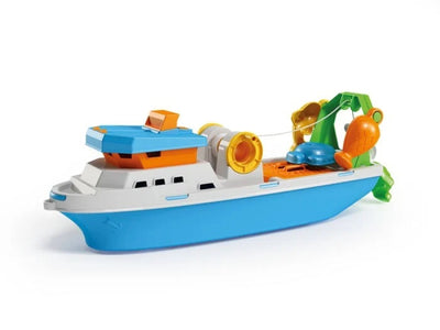 Basic vissersboot + 3 vormpjes 40 cm