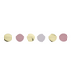 Slinger confetti roze wit goud 200cm 2 stuks