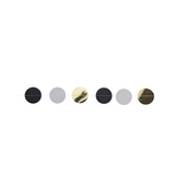 Slinger confetti zwart wit goud 200cm 2 stuks - afbeelding 1