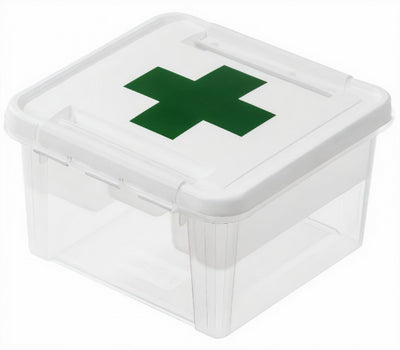 Smartstore Deco Opbergbox Eerstehulp 8 Liter 28 x 17 cm Wit