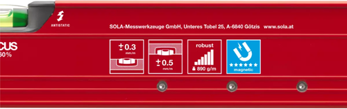 Sola red m 3 80 waterpas | 80 cm - 01813101