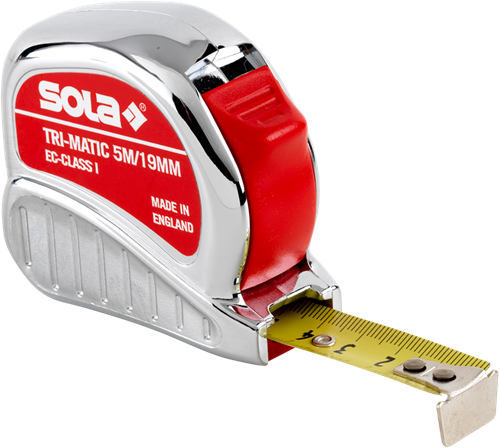 Sola rolbandmaat 5mtr tri-matic gekalibreerd eg-klasse 1 (met certificaat) - 50023801