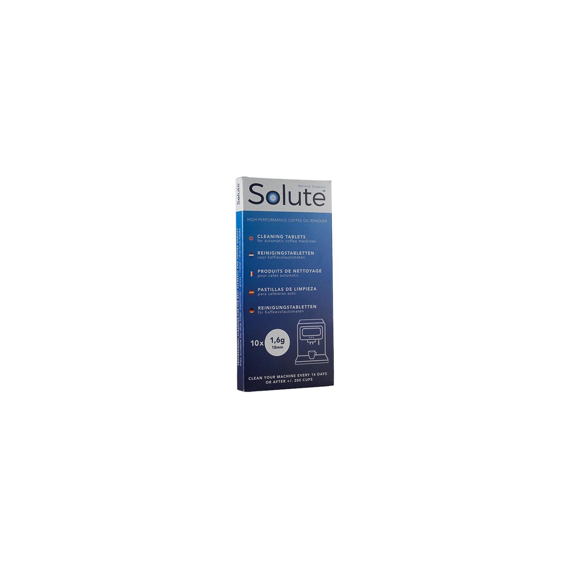 Solute koffiemachine reinigingstabletten 1,6 gram 10 stuks ã˜18mm