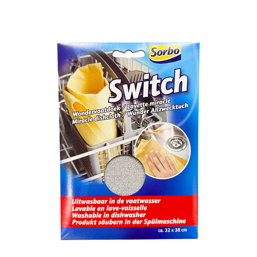 Sorbo wondervaatdoek switch grijs