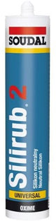 Soudal silirub 2 | siliconenkit | glanzend wit | 300 ml - 102066