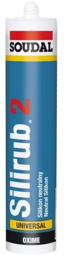 Soudal silirub 2 | siliconenkit | grijs | 300 ml - 102422