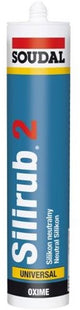 Soudal silirub 2 | siliconenkit | grijs | 300 ml - 102422