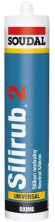Soudal silirub 2 | siliconenkit | transparant | 300 ml - 102384