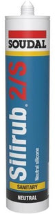 Soudal silirub 2s | sanitairkit | wit | 300 ml - 101989