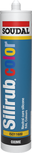 Soudal silirub color | siliconen voegkit | 310 ml | ral 7011 - 114481