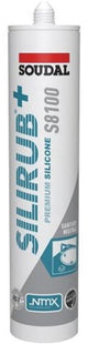 Soudal silirub+ s8100 neutraal | sanitairkit | steengrijs | 300 ml - 135719