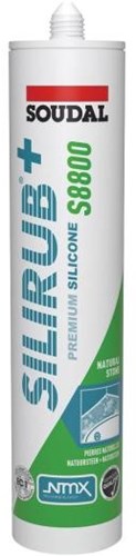 Soudal silirub+ s8800 | natuursteen | siliconenkit | transparant grijs | 300 ml - 123473