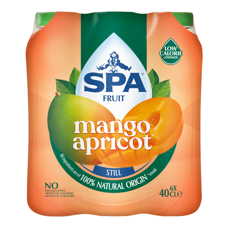 Spa fruit still mango apricot pet (6x 400ml)