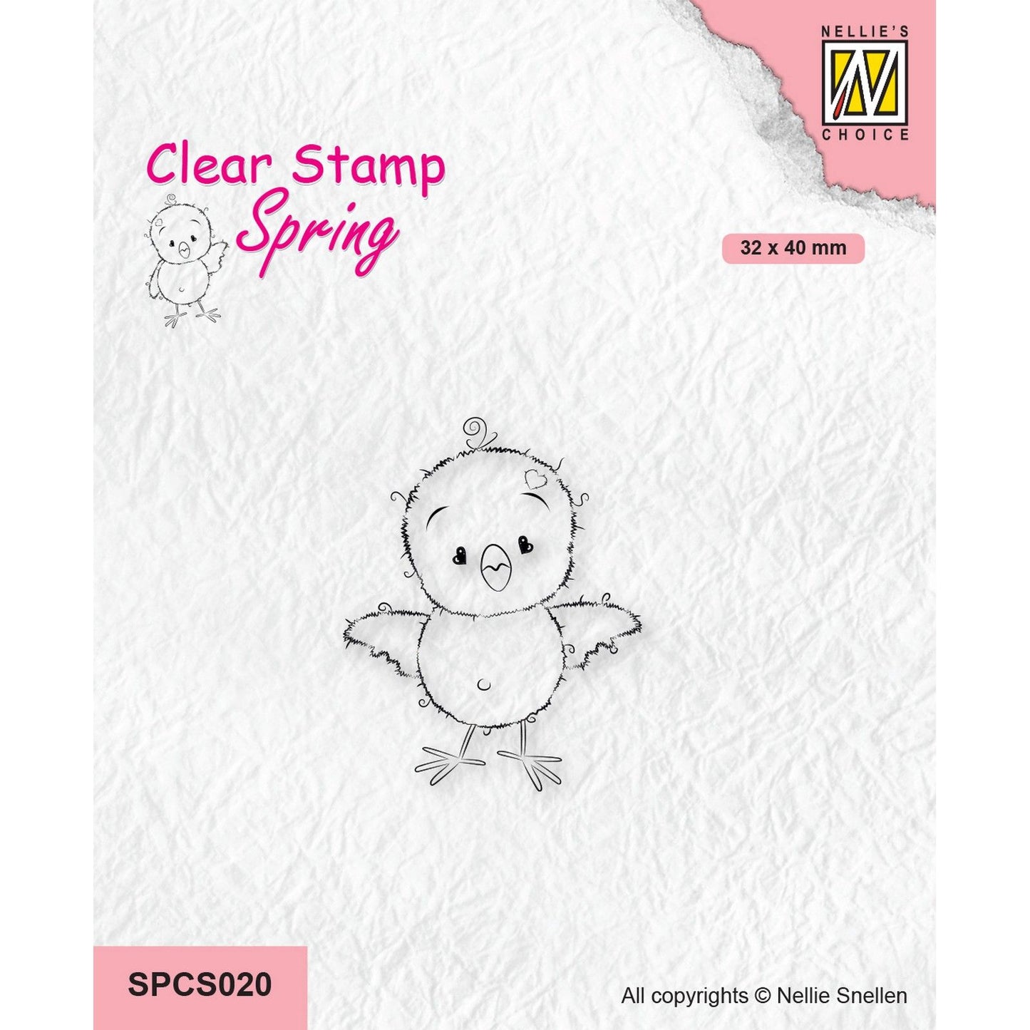 Nellie's choice • spring clear stempels chickies: learn to fly