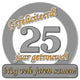 Paperdreams huldeschild-speciaal-25 jr getrouwd