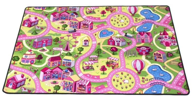 Diverse merken speelkleed sweet city (95x200)