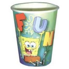 sponge bob papieren bekers 8 stuks