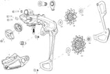 Sram achterderailleur xx1 eagle rear derail. xx1 eagle 52t lunar grey - afbeelding 1