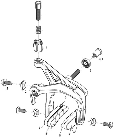 Sram rennbremse force road brake force fr.