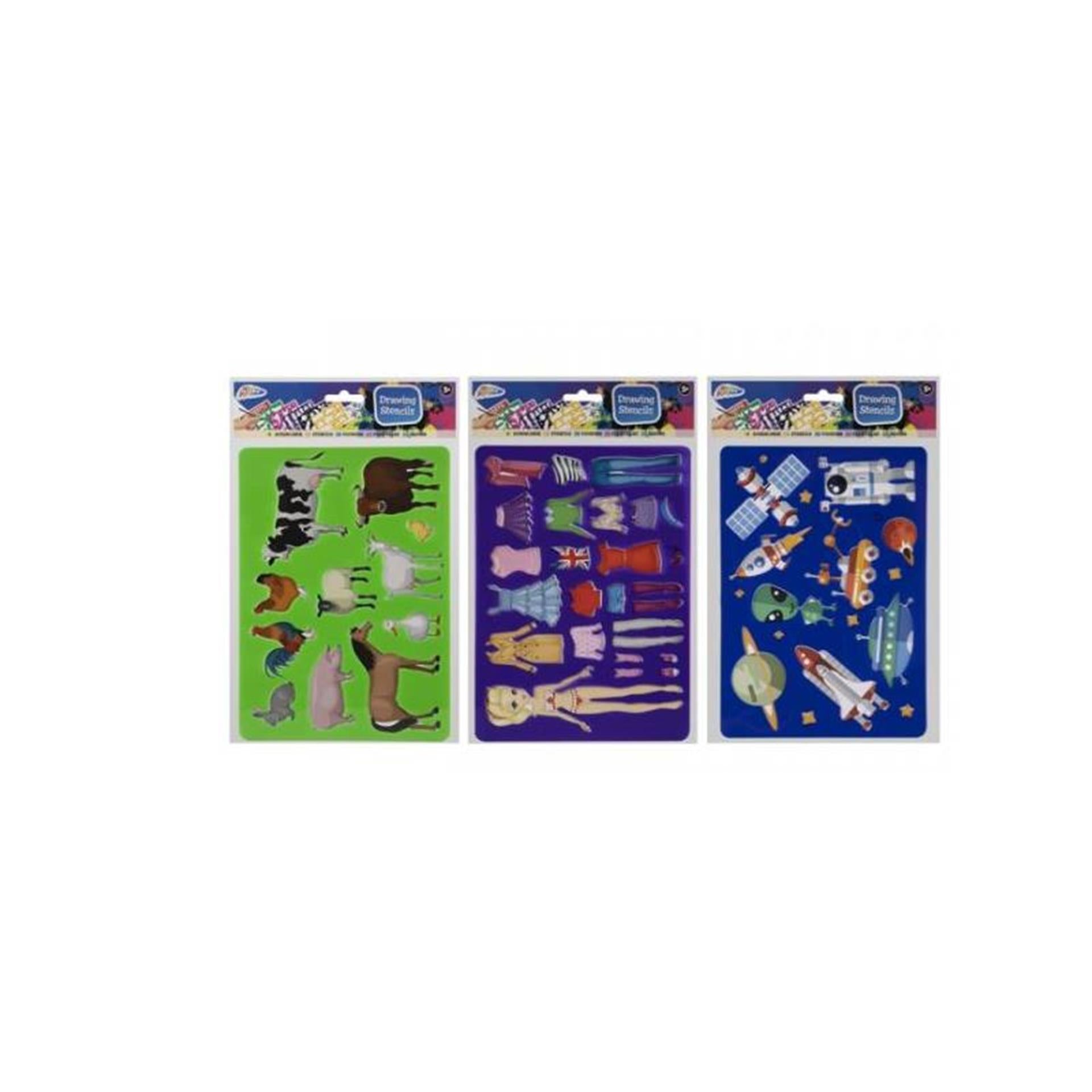 Grafix tekensjablonen stencils pak a 2 stuks 32x21,5cm