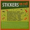 Stickers op rol 3 meter stickerrol, 12 verschillende stickers