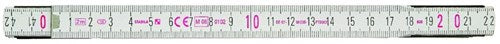 Stabila duimstok, 1607 wit hout 2m - 01134