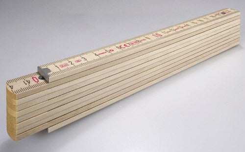 Stabila duimstok, 407n transprant hout 2m - 14348